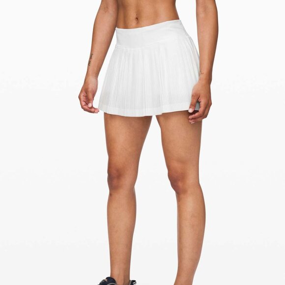 lululemon Pleat To Street Skirt III White Size 2 - Picture 4 of 5